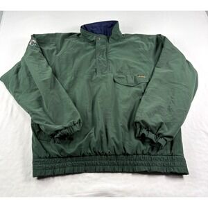 Vintage Tourney Gore Tex Jacket Mens XL Green Waterproof Golf Full Zip 90s